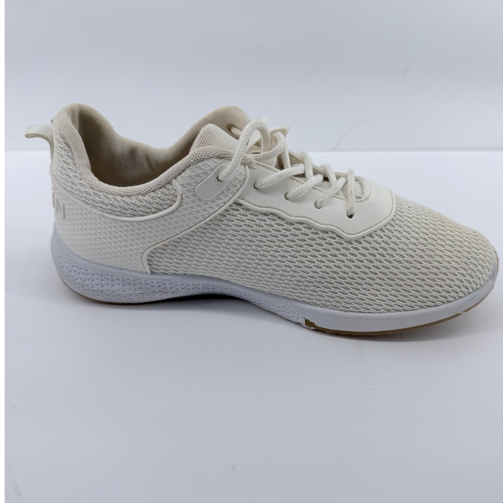 Danskin Praise Sneakers Women 7.5 Cream Vegan Mesh Lace Up Athletic Shoes Gym - Picture 11 of 12